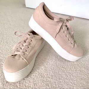 Forever 21 Platform Tan Sneakers